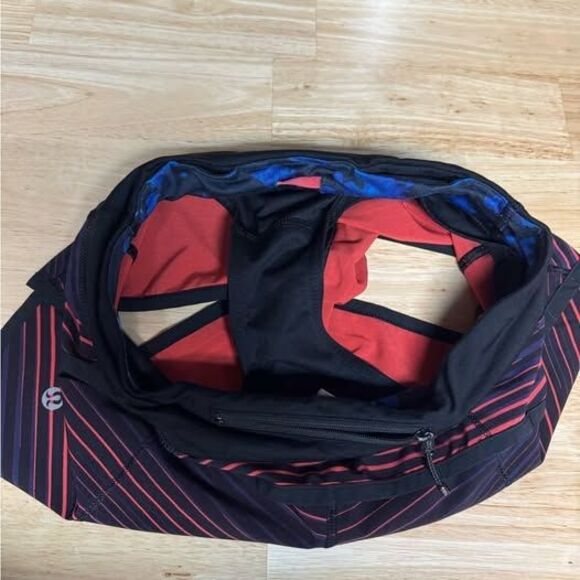 Lululemon Run: Speed Short 4-Way Stretch – Twisted Dune Alarming Black – Size 2 - Picture 4 of 10